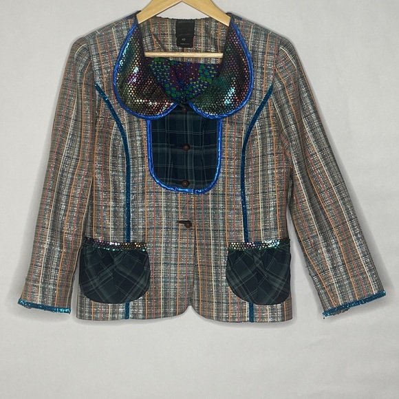 Anna Sui Jackets & Blazers - Anna Sui Multicolor Sequin-Trim Blazer